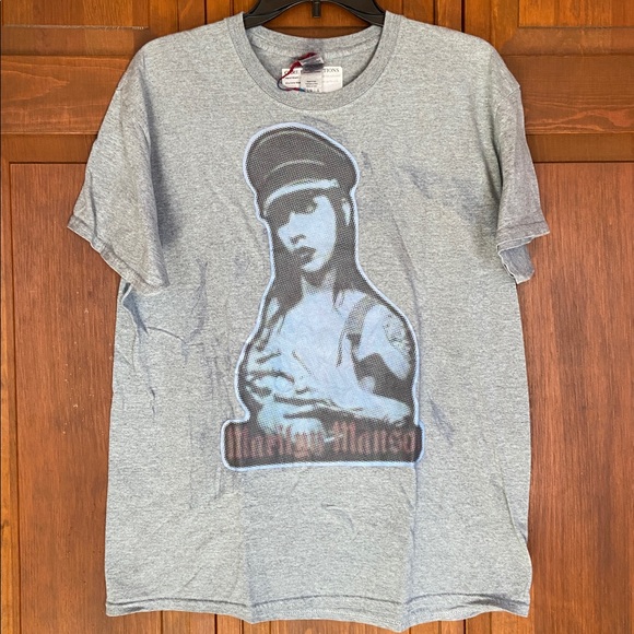 Gildan Other - MARILYN MANSON CUSTOM GILDAN T-SHIRT LARGE ONE OF A KIND!